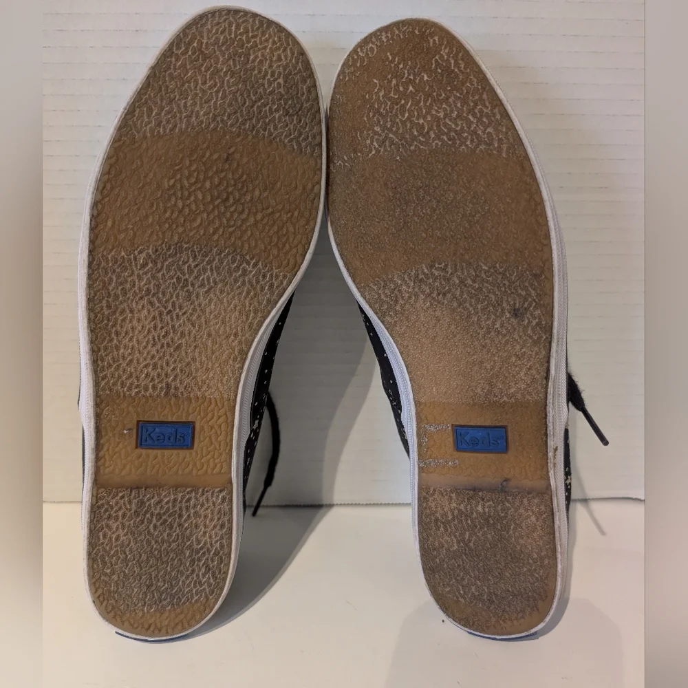 KEDS Celestial Sneakers‎ Black And Gold Stars Sz. 7.5